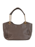 Gancini Chain Tote, &pound;220, Handbags, Taupe, Leather, Back view